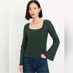 NWT OLD NAVY Lace Top with Flared Sleeves